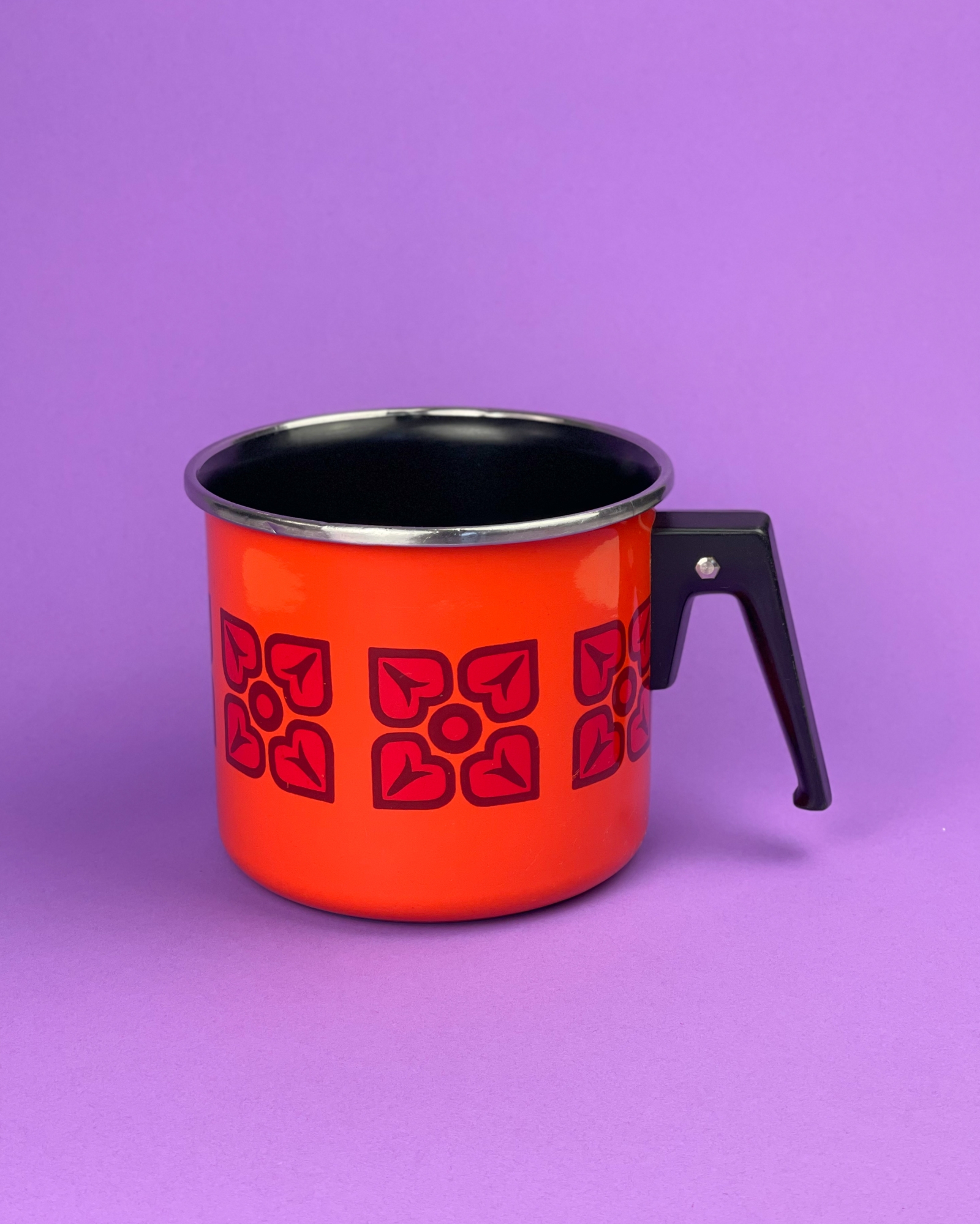 Garnek emaliowany lata 70.