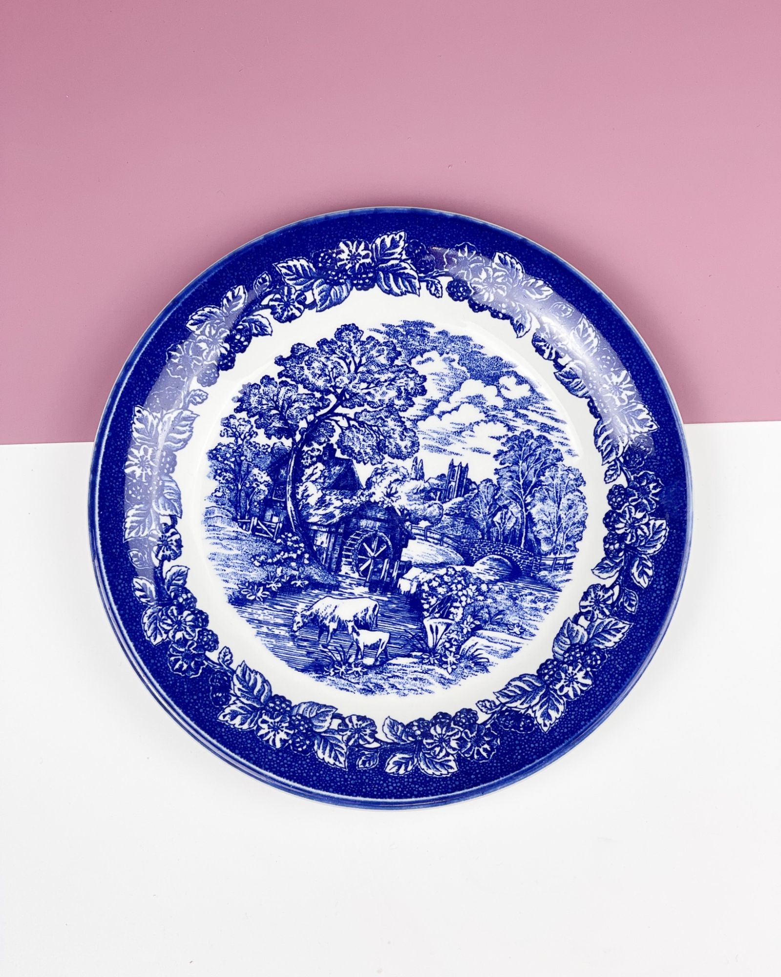 Talerz angielski Manufaktura Staffordshire