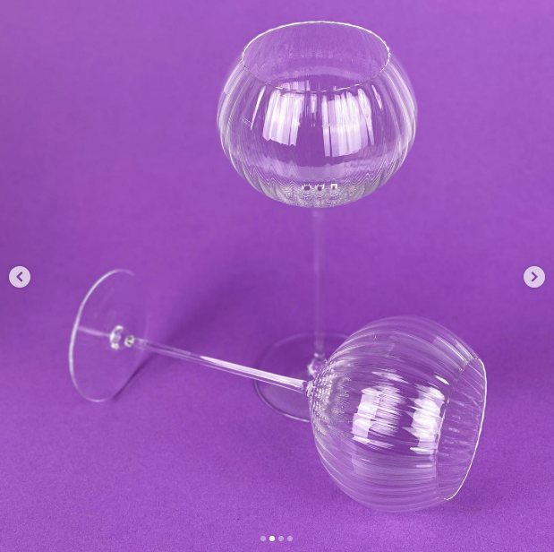 Kieliszki bomby falowane